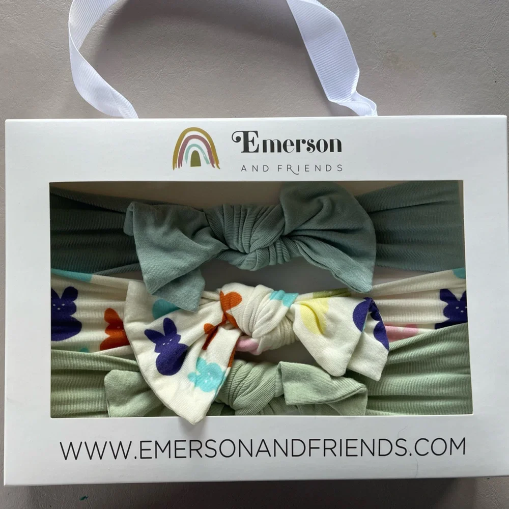 Emerson & Friends bunny bamboo headbands
